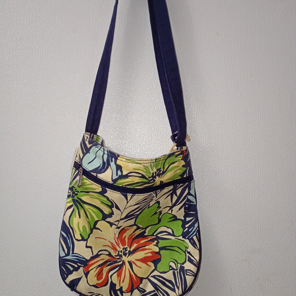 Caribbean Joe Multicolor Floral Shoulder Bag